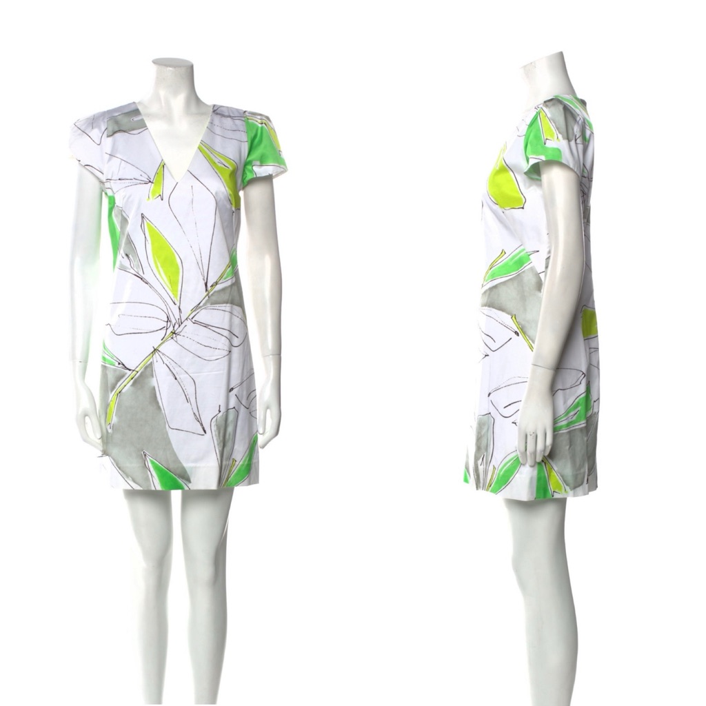 Milly Printed Mini Dress Size Xs /Us2 $295